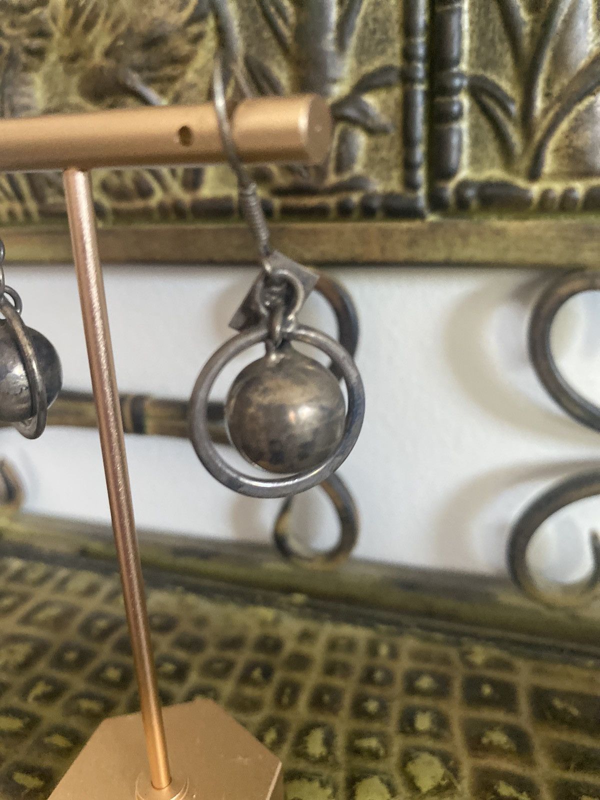 Vintage VINTAGE STERLING SILVER MEXICO DANGLE BALL HOOK EARRINGS Size ONE SIZE - 5 Thumbnail