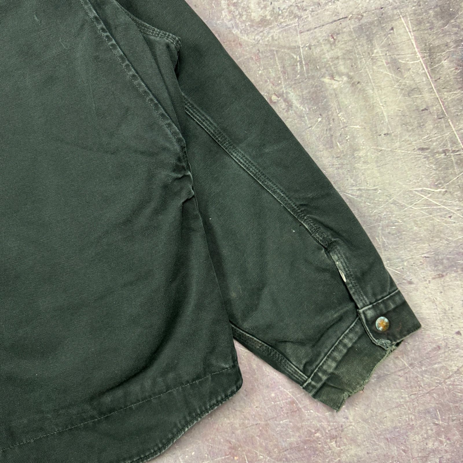 Carhartt × Vintage Early 00s Black Carhartt Hooded Detroit Work Jacket XL 2334 Size US XL / EU 56 / 4 - 7 Thumbnail