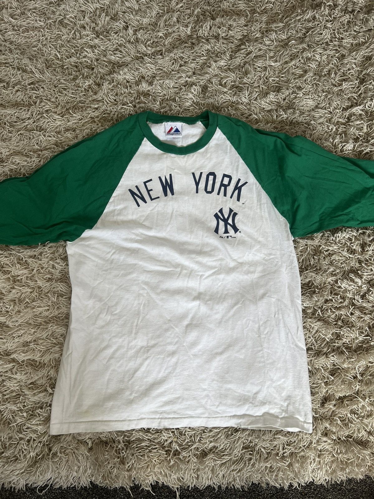 Vintage New York Yankees 1/4 Sleeve Size US L / EU 52-54 / 3 - 1 Thumbnail
