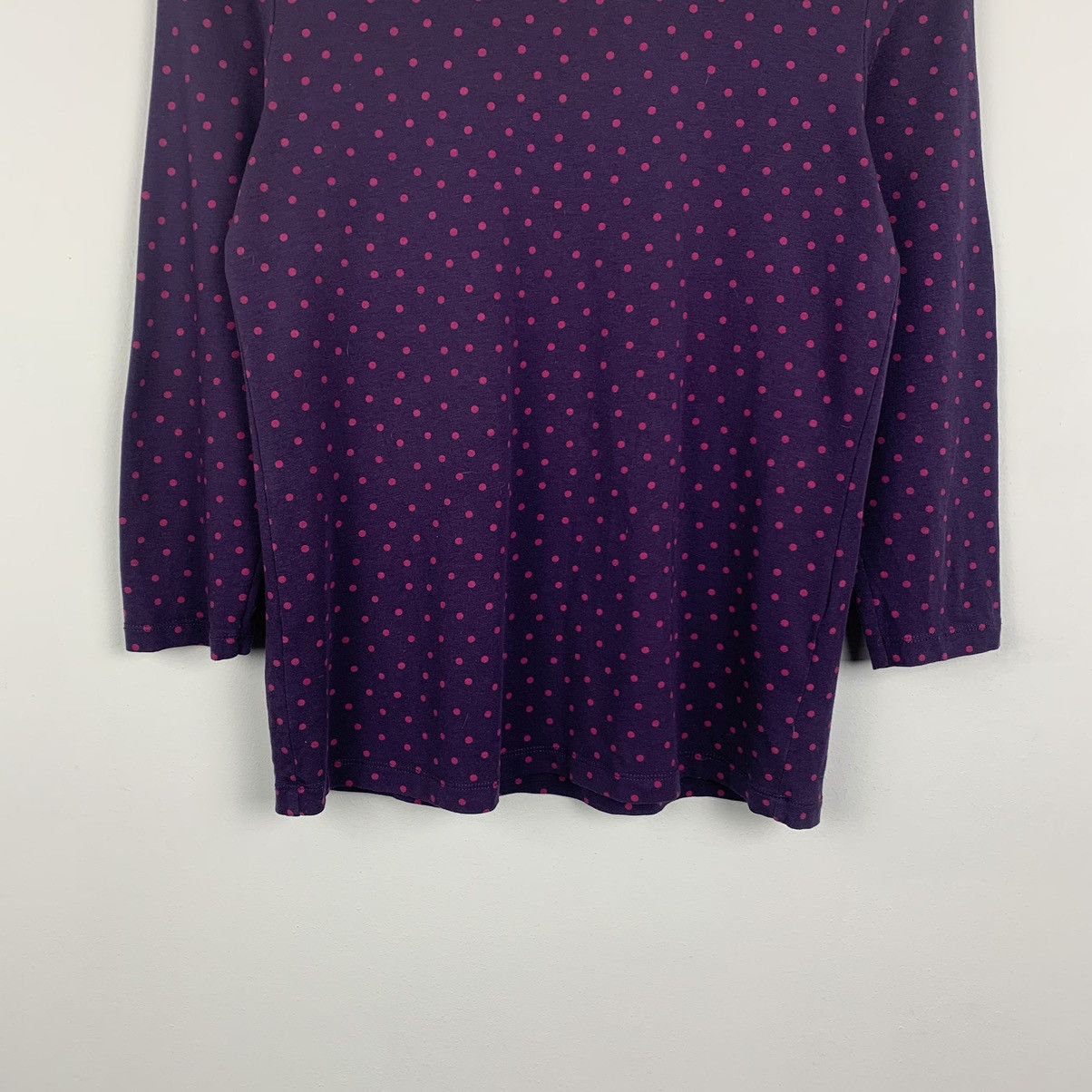 Gudrun Sjoden Gudrun Sjoden Polka Dot Long Sleeve T-Shirt Size S Purple Size S / US 4 / IT 40 - 3 Thumbnail