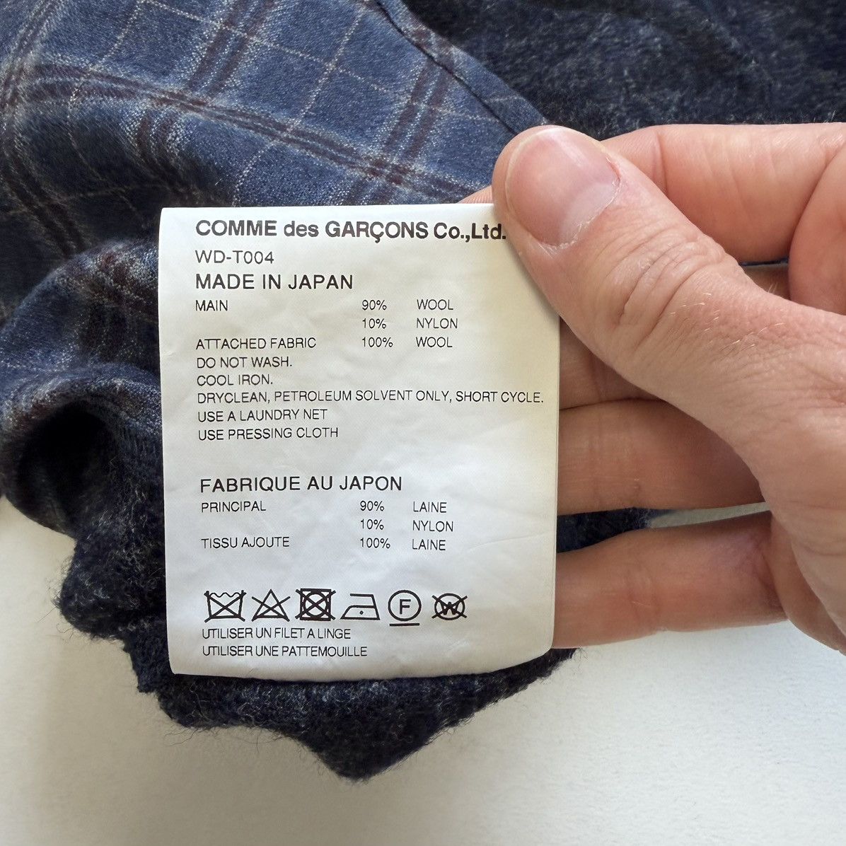 Comme des Garcons A/W 19 Hybrid Wool/Flannel Hem Sweater Size US M / EU 48-50 / 2 - 10 Thumbnail