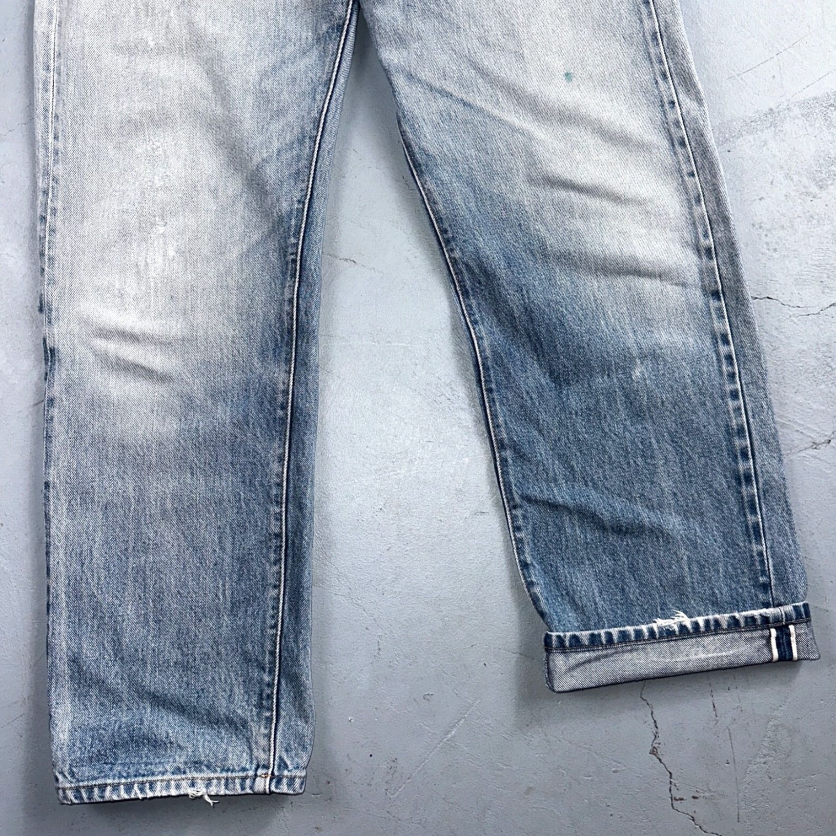 Levi's VINTAGE Levi's 501 Jeans Men 32x27 Light Wash Denim 80s USA Selvedge Straight Classic 70s Rigid Size US 32 / EU 48 - 3 Thumbnail