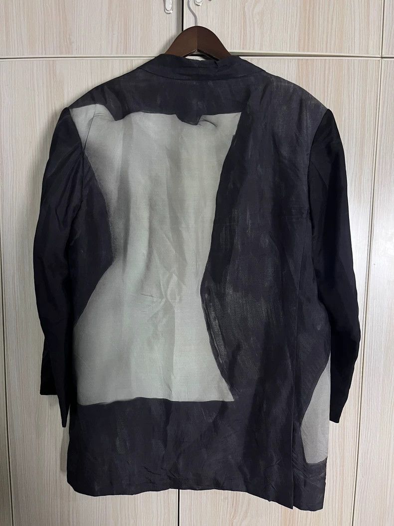 Yohji Yamamoto Yohji Yamamoto 23 SS purple silk nude women's blazer jacke Size US M / EU 48-50 / 2 - 2 Thumbnail
