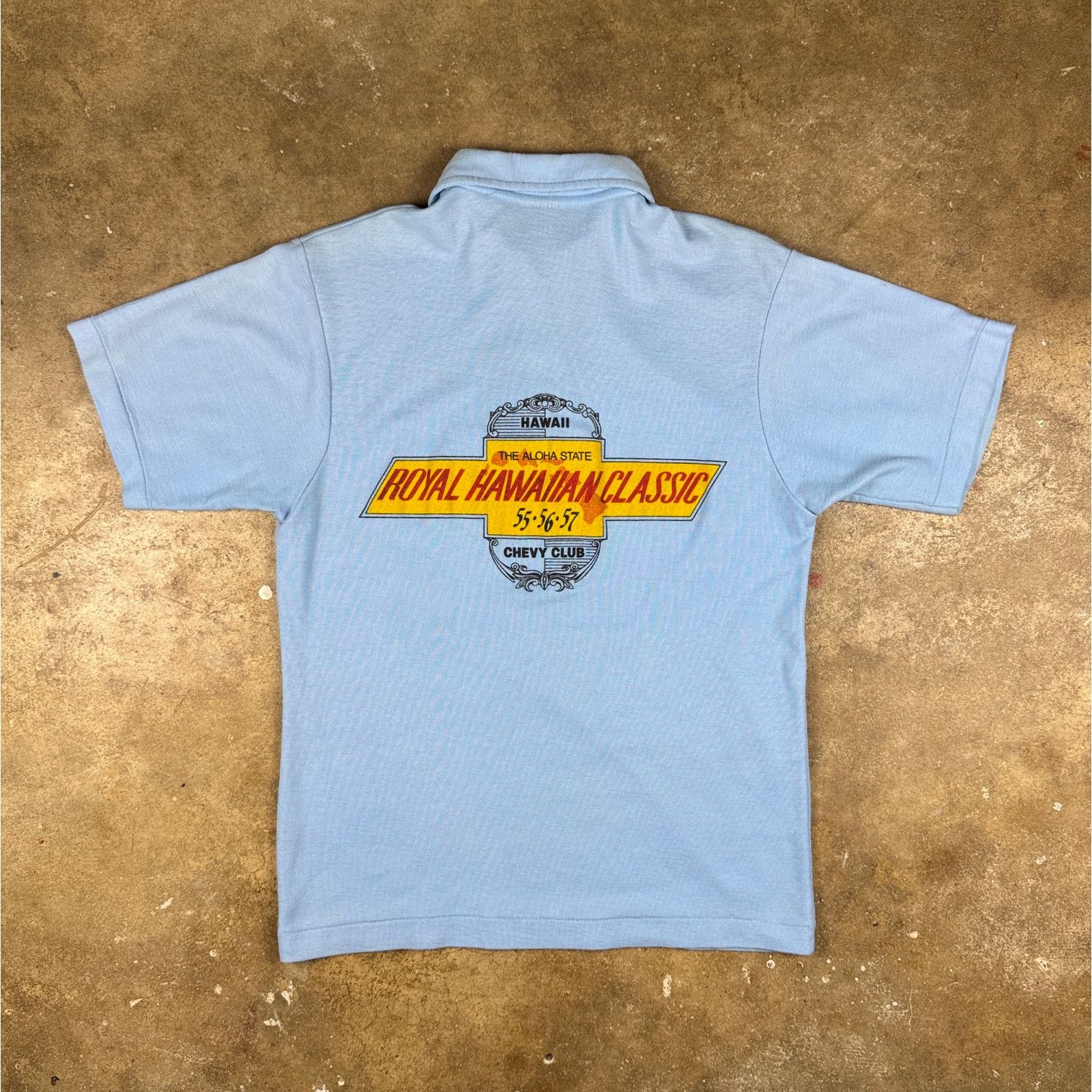 Other Vintage Chevy Club Polo Men’s M Light Blue Royal Hawaiian Size US M / EU 48-50 / 2 - 1 Thumbnail
