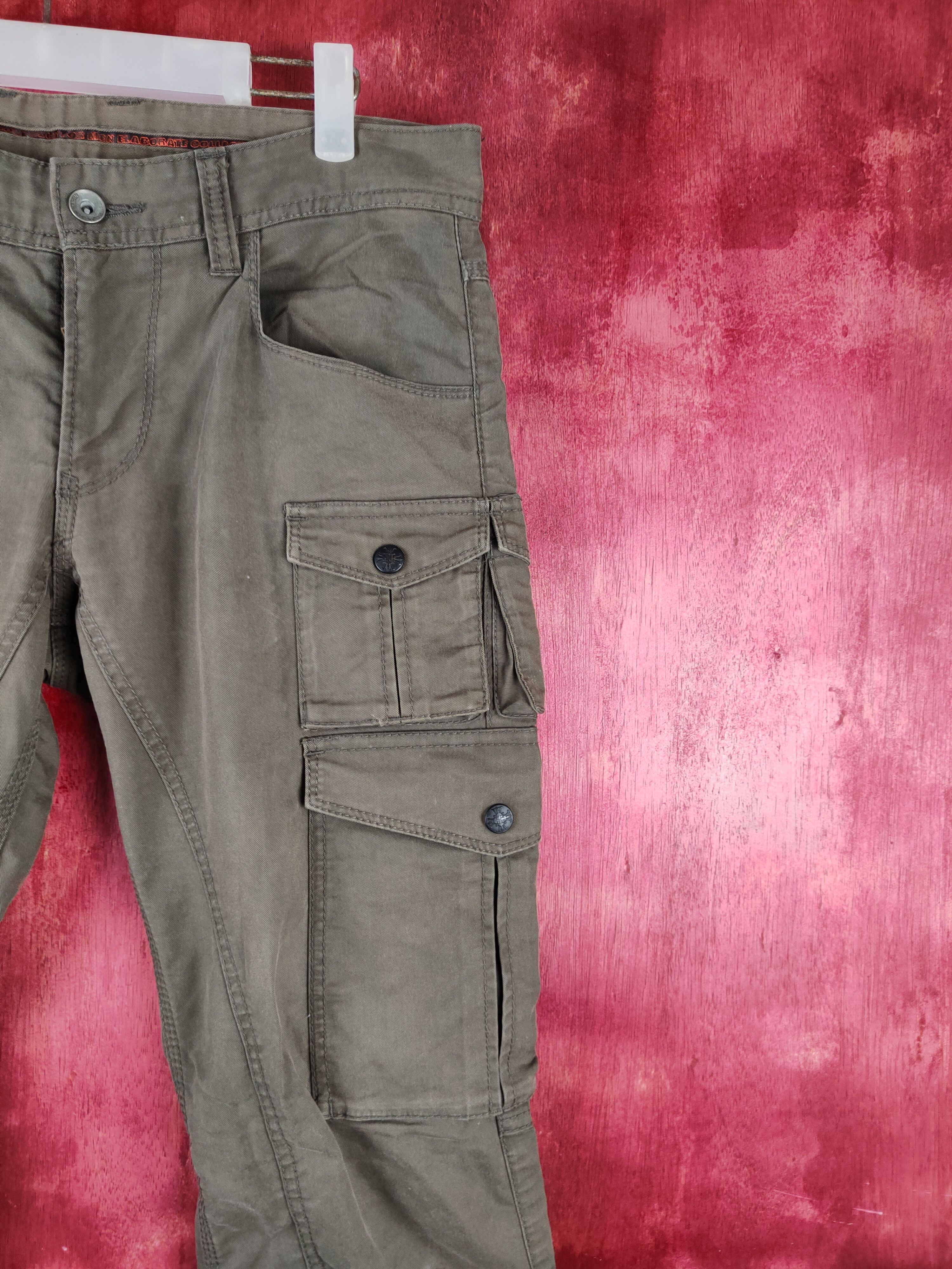 Japanese Brand DL Nicole Club Dark Brown Multipocket Cargo Pants #S1260 Size US 30 / EU 46 - 5 Thumbnail