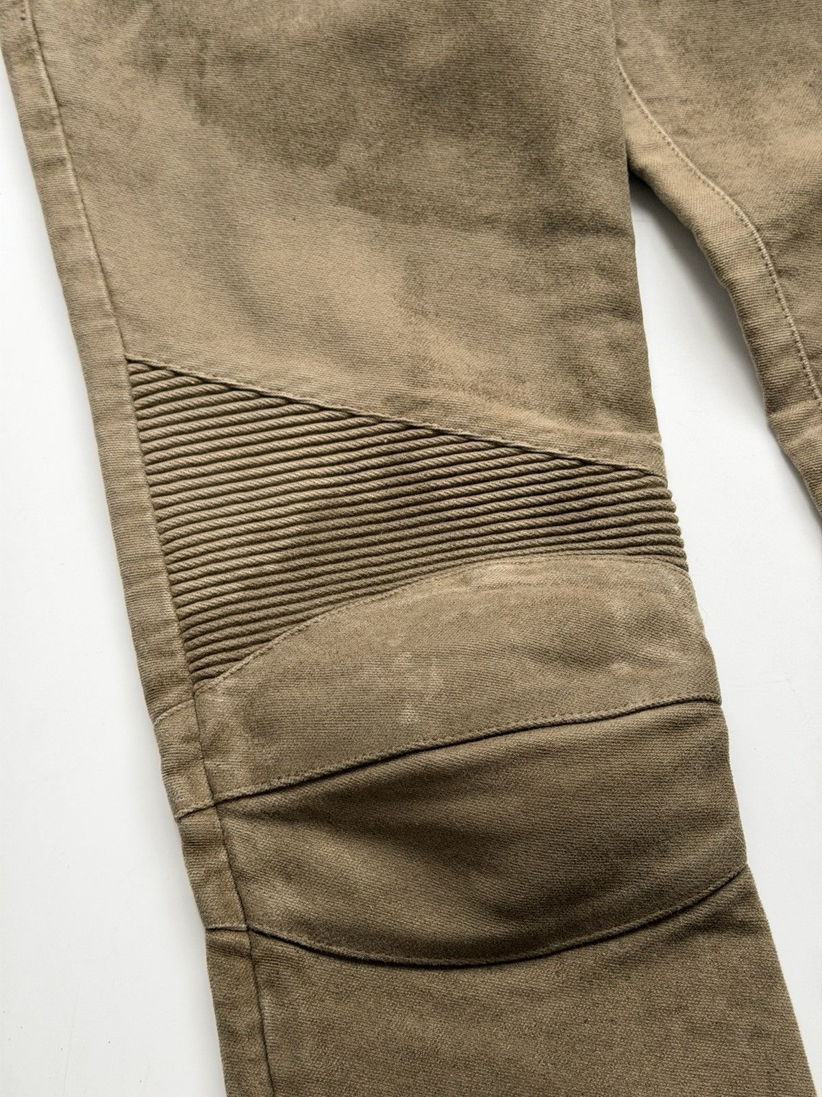 Balmain BALMAIN Decarnin SS 2010 Wax ‘Stain’ Biker Denim Zip Jeans Size US 28 / EU 44 - 14 Thumbnail
