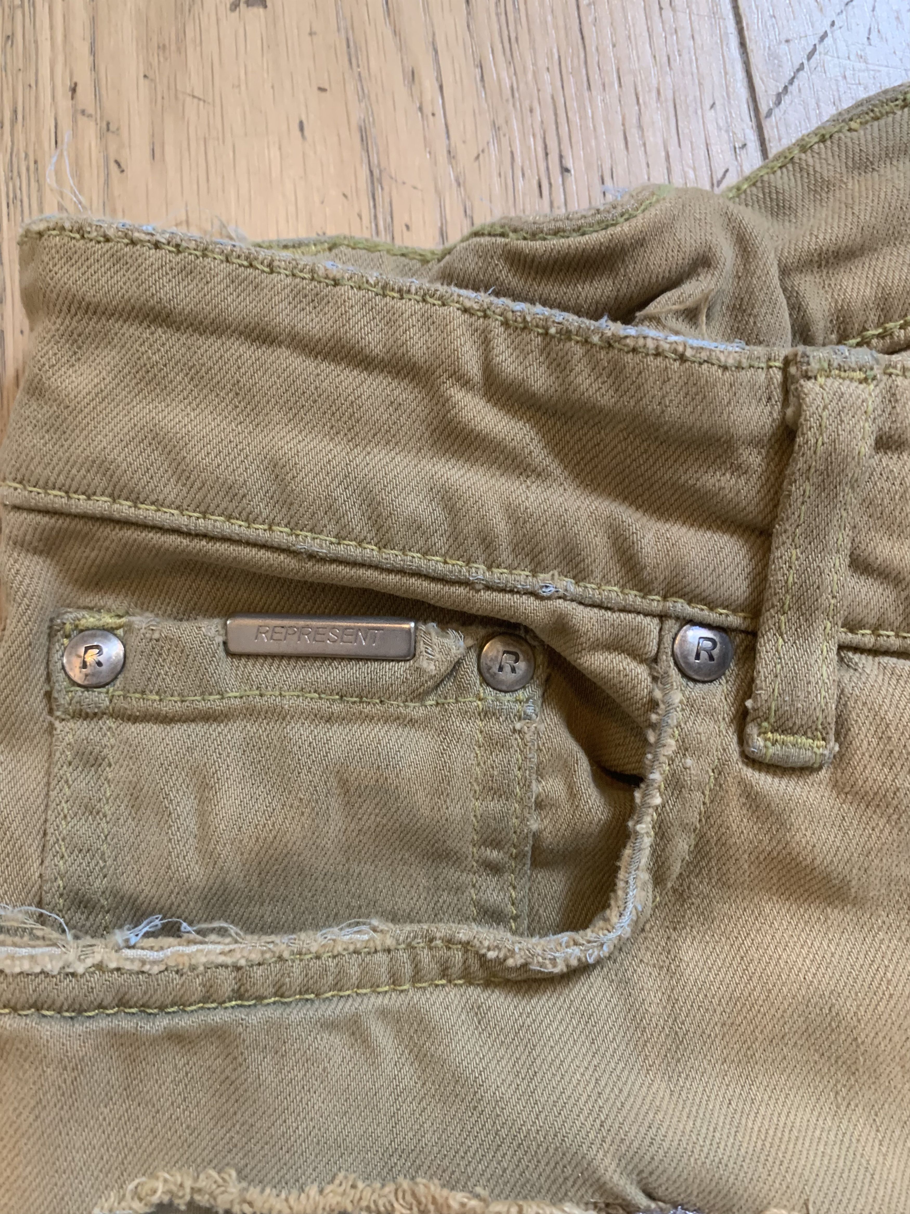 Represent Clo. Represent UK custom jeans ripped double layer camel tobacco Size US 32 / EU 48 - 6 Thumbnail