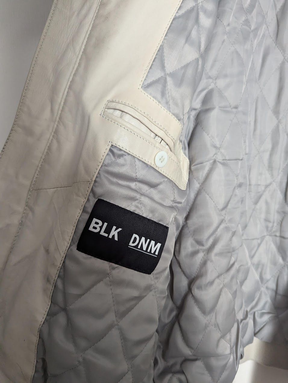 Blk Dnm Leather Bomber Jacket Size US M / EU 48-50 / 2 - 5 Thumbnail