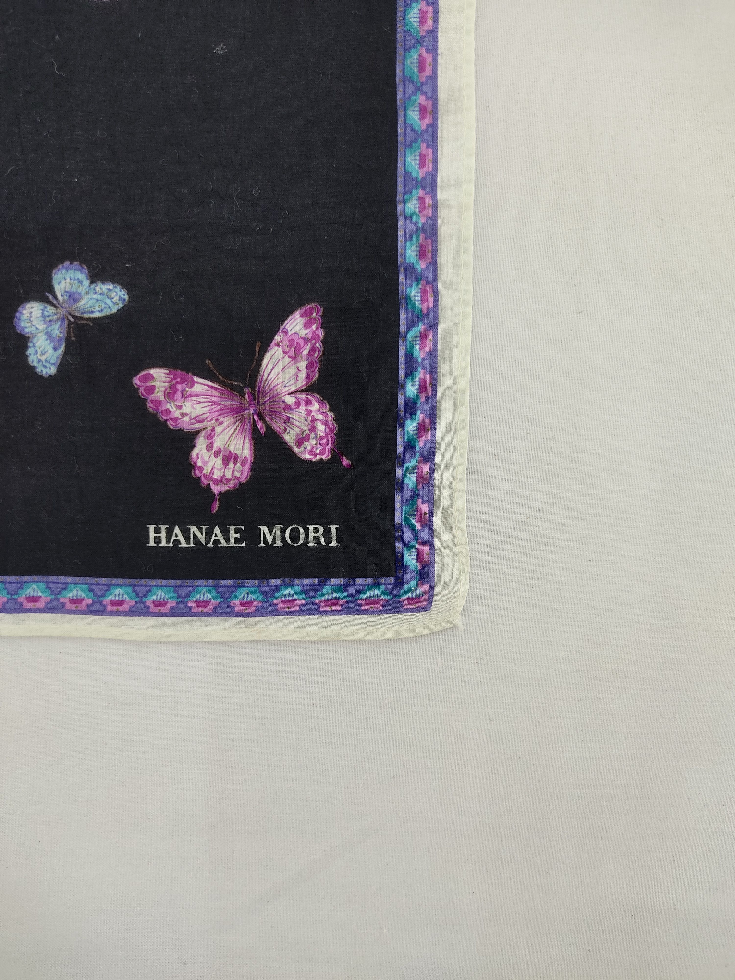 Hanae Mori Vintage Hanae Mori Handkerchief Neckerchief Bandana H132M Size ONE SIZE - 4 Thumbnail