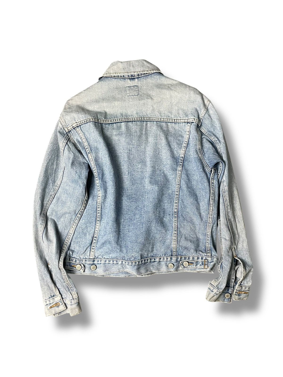 Japanese Brand × Vintage Pract Style Brand Denim Crop Jacket (115) Size US L / EU 52-54 / 3 - 6 Thumbnail