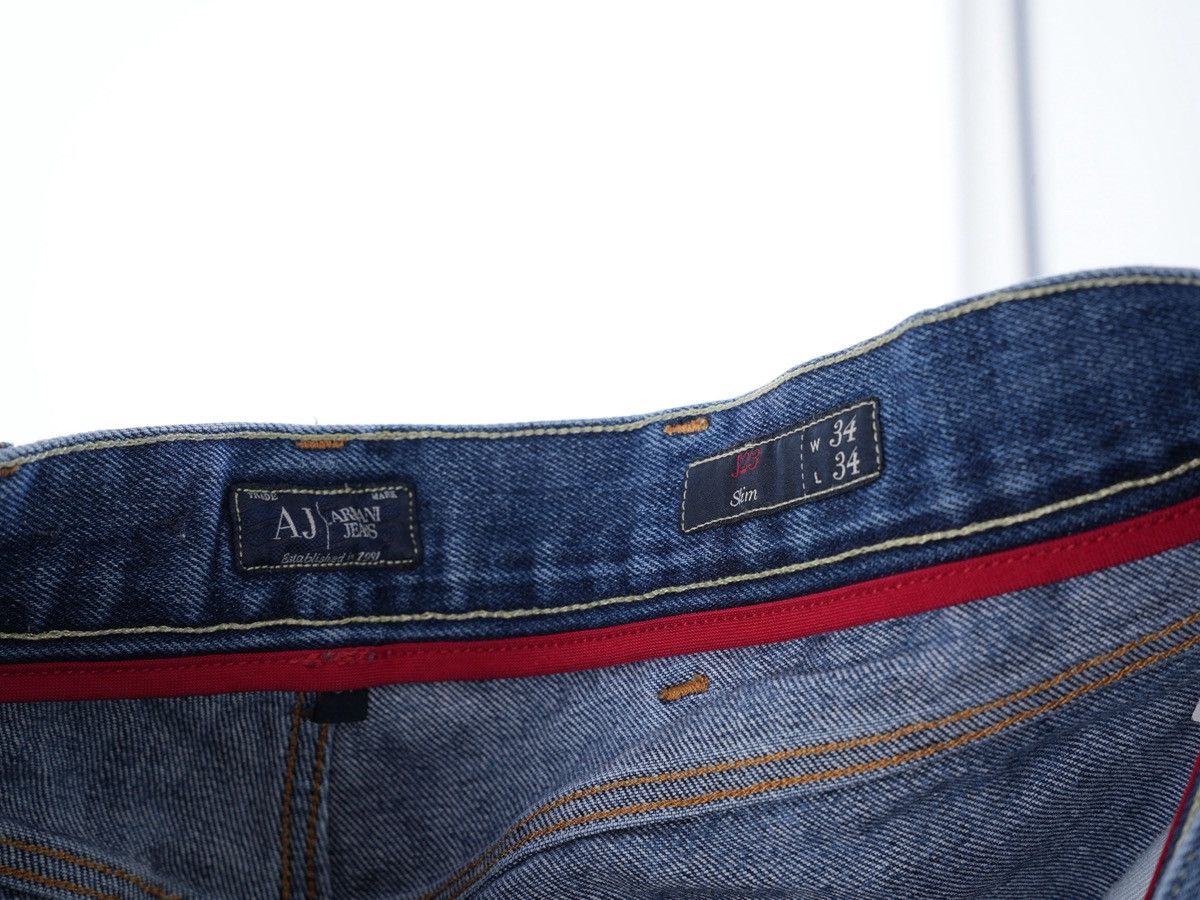 Armani Vintage Armani Jeans Metal Logo Blue Denim Comfort fit Size US 34 / EU 50 - 4 Thumbnail