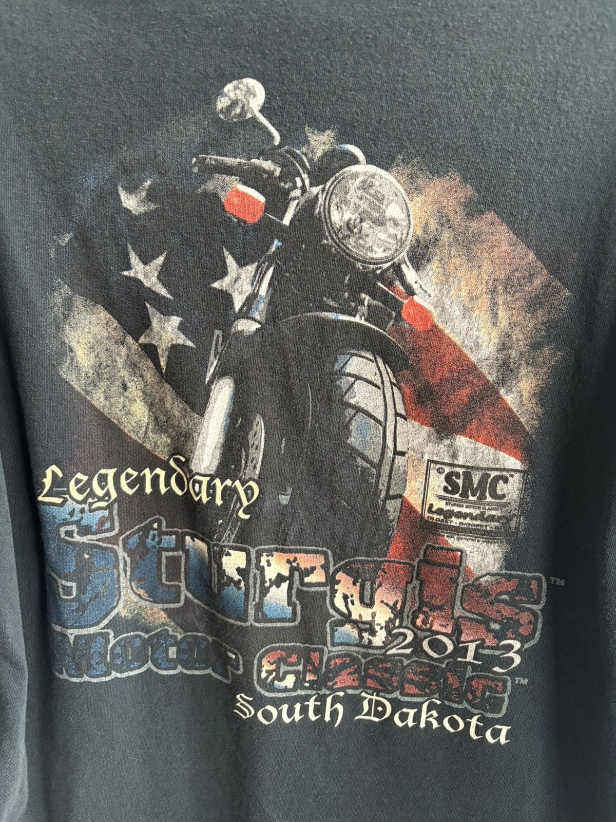 Harley Davidson Vintage Harley Davidson 2013 Sturgis Motorcycle Fade T-shirt Size US L / EU 52-54 / 3 - 10 Thumbnail