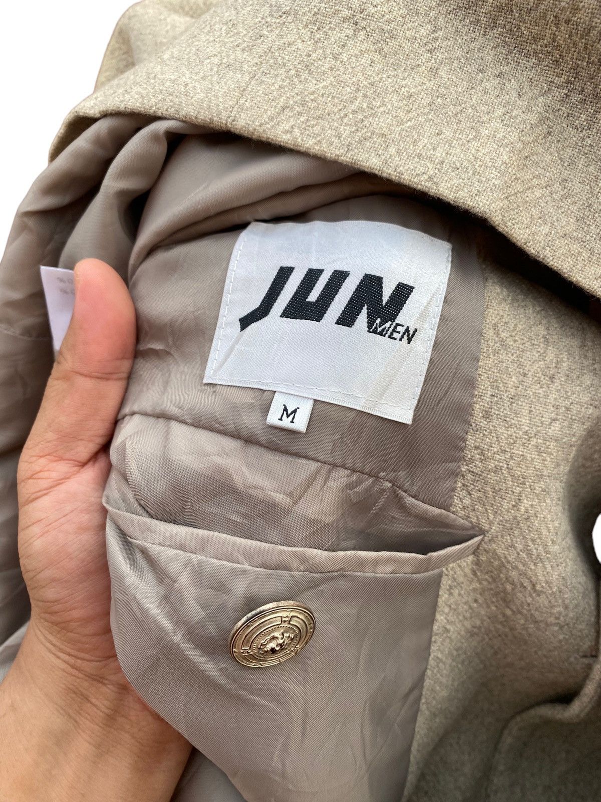 Japanese Brand VINTAGE JUNMEN ROUNDCOLLAR JACKET Size US M / EU 48-50 / 2 - 3 Thumbnail