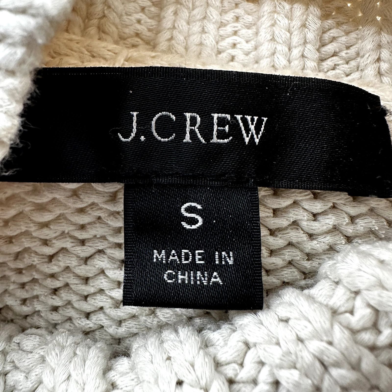 J.Crew J. Crew Turtleneck Pullover Sweater Knit Ribbed Trim White S Size S / US 4 / IT 40 - 2 Thumbnail