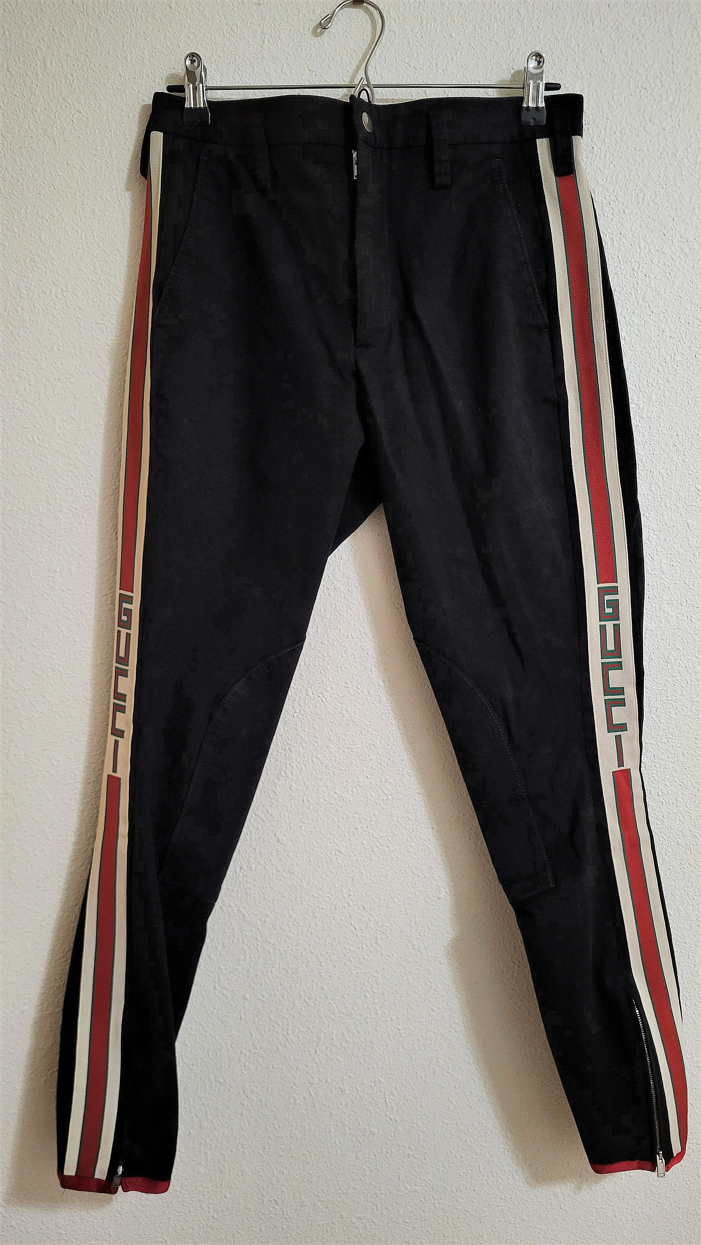 Gucci $1200 Side Stripe Logo Gabardine Stretch Pants Size US 30 / EU 46 - 3 Thumbnail
