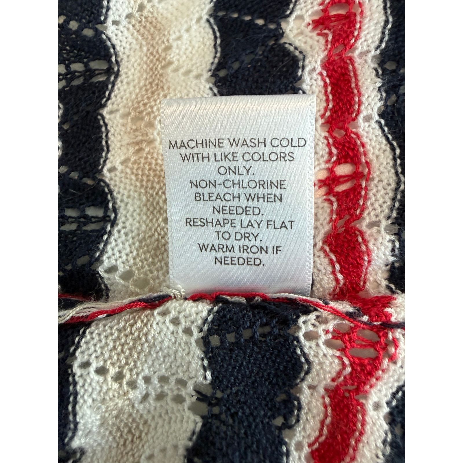 Other Westport Striped Knit Open Cardigan Women Cream XL - A010 Size XL / US 12-14 / IT 48-50 - 6 Thumbnail