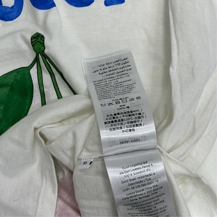 Gucci Gucci Kids White Cherry Logo T-Shirt-2507 Size US M / EU 48-50 / 2 - 7 Thumbnail