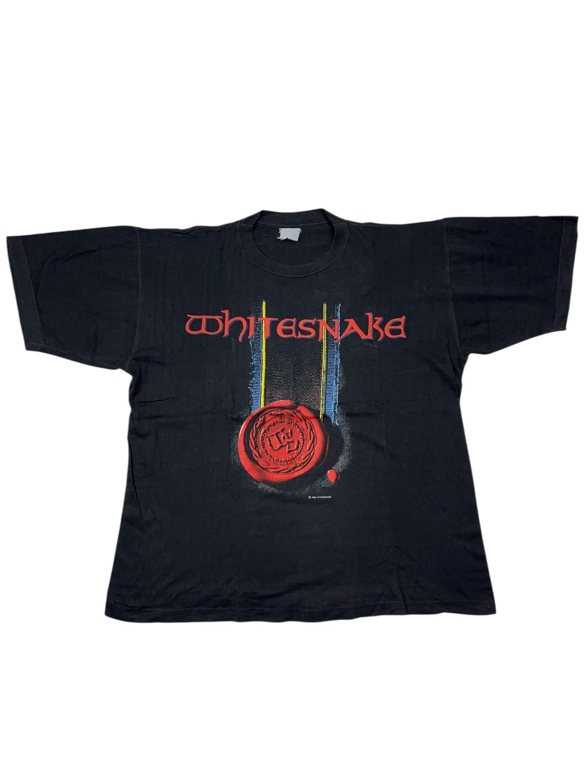 Band Tees × Vintage Vintage Whitesnake 1990 Europe Tour T-shirt Rock Metal Band Size US XL / EU 56 / 4 - 1 Thumbnail