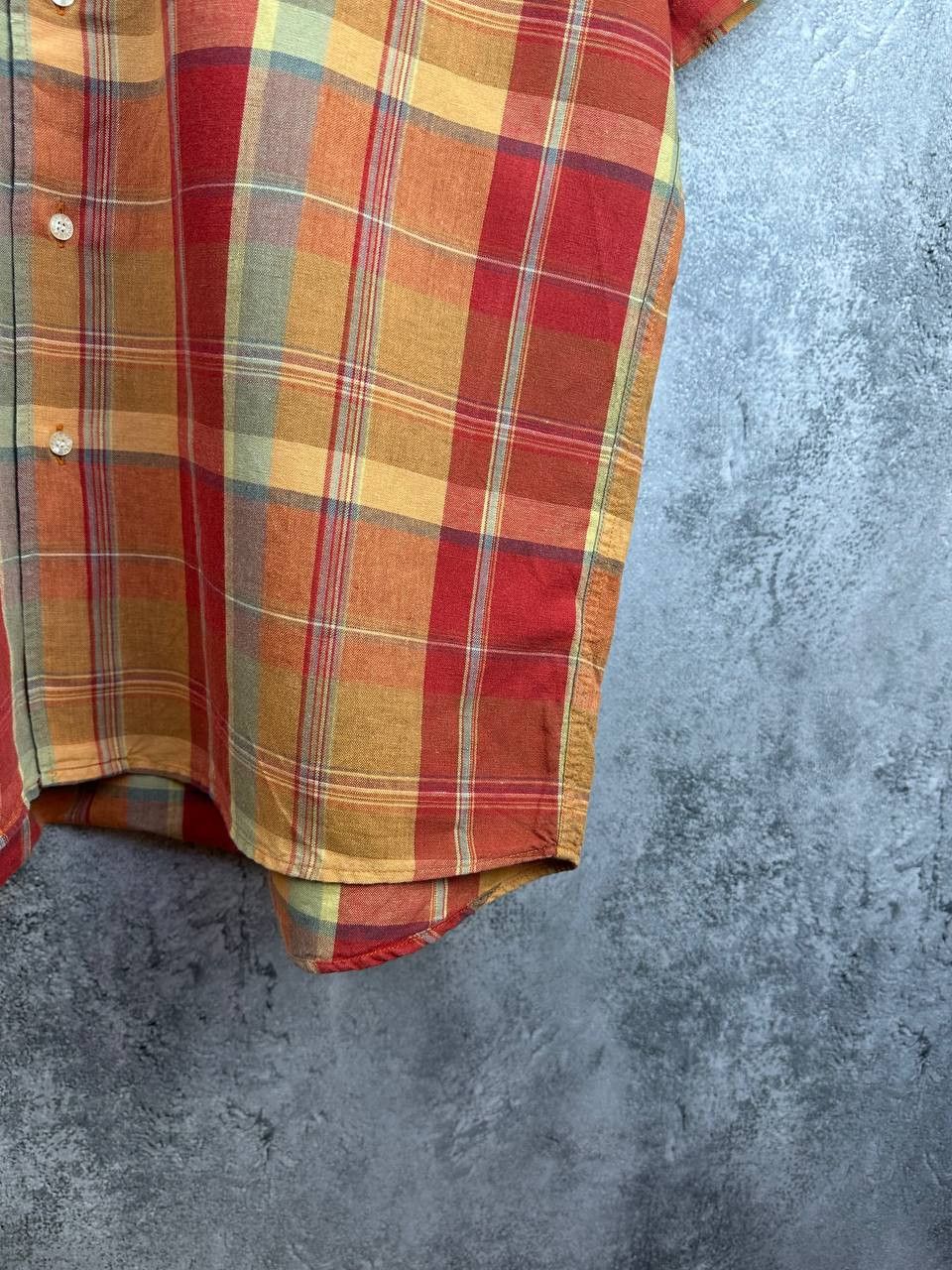 Lacoste Lacoste Vintage Linen/Cotton Plaid SS Button Up Shirt Size US M / EU 48-50 / 2 - 8 Thumbnail