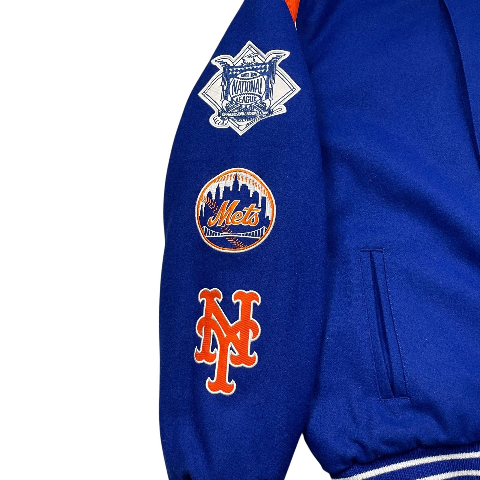 MLB VTG 00s NEW YORK METS JH DESIGN REVERSIBLE VARSITY JACKET XL Size US XL / EU 56 / 4 - 9 Thumbnail
