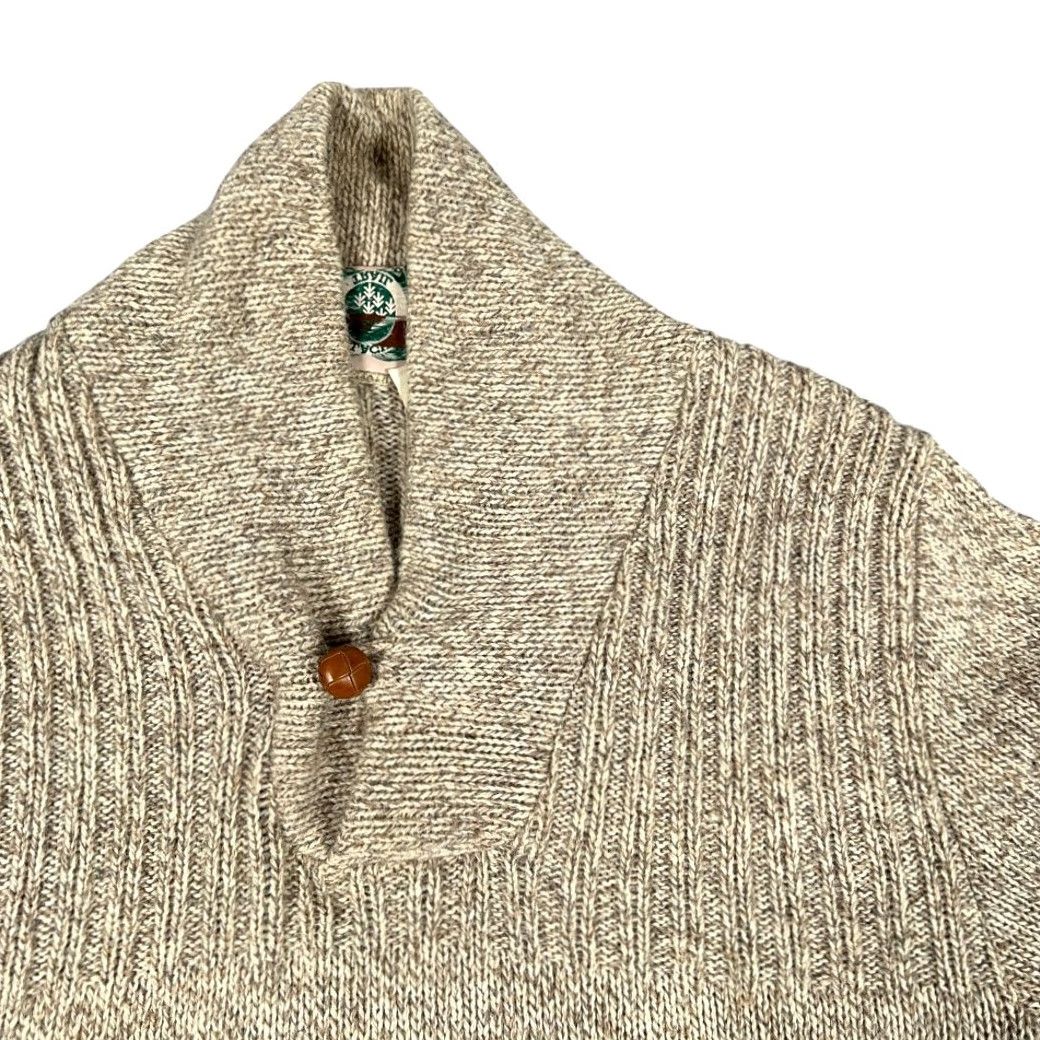 Vintage VINTAGE Appalachian Trail Sweater Adult LARGE Brown Oatmeal Wool Shawl USA 90s Size US M / EU 48-50 / 2 - 2 Thumbnail