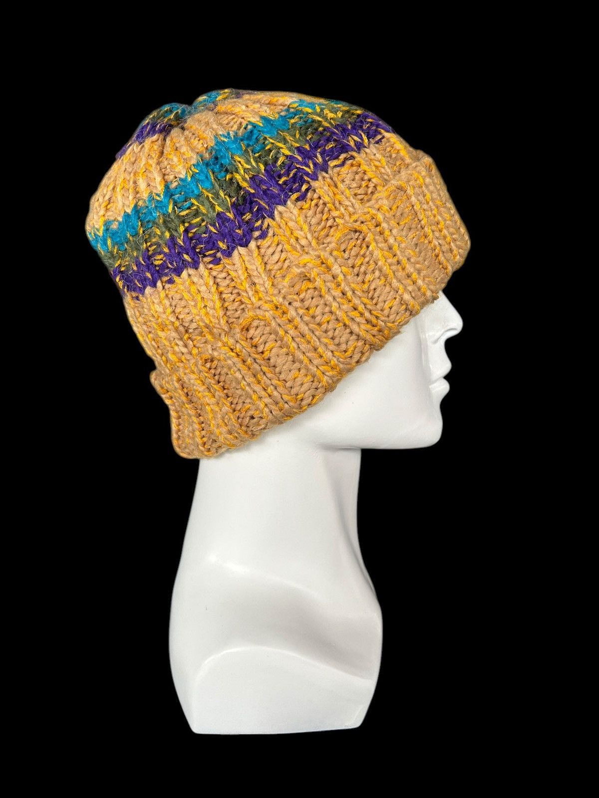 Japanese Brand × Kapital × Vintage Amina Crochet Knitted Beanie Hats Rare☠️☠️ Size ONE SIZE - 2 Thumbnail