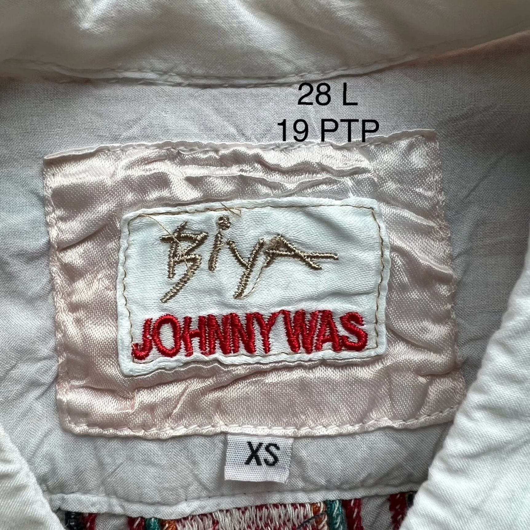 Johnny Was Johnny Was Astry Blouse Women's XS White Rayon Embroidered Boho Art Couture Hippie Floral Classic Fit Blouse Size XS / US 0-2 / IT 36-38 - 5 Thumbnail