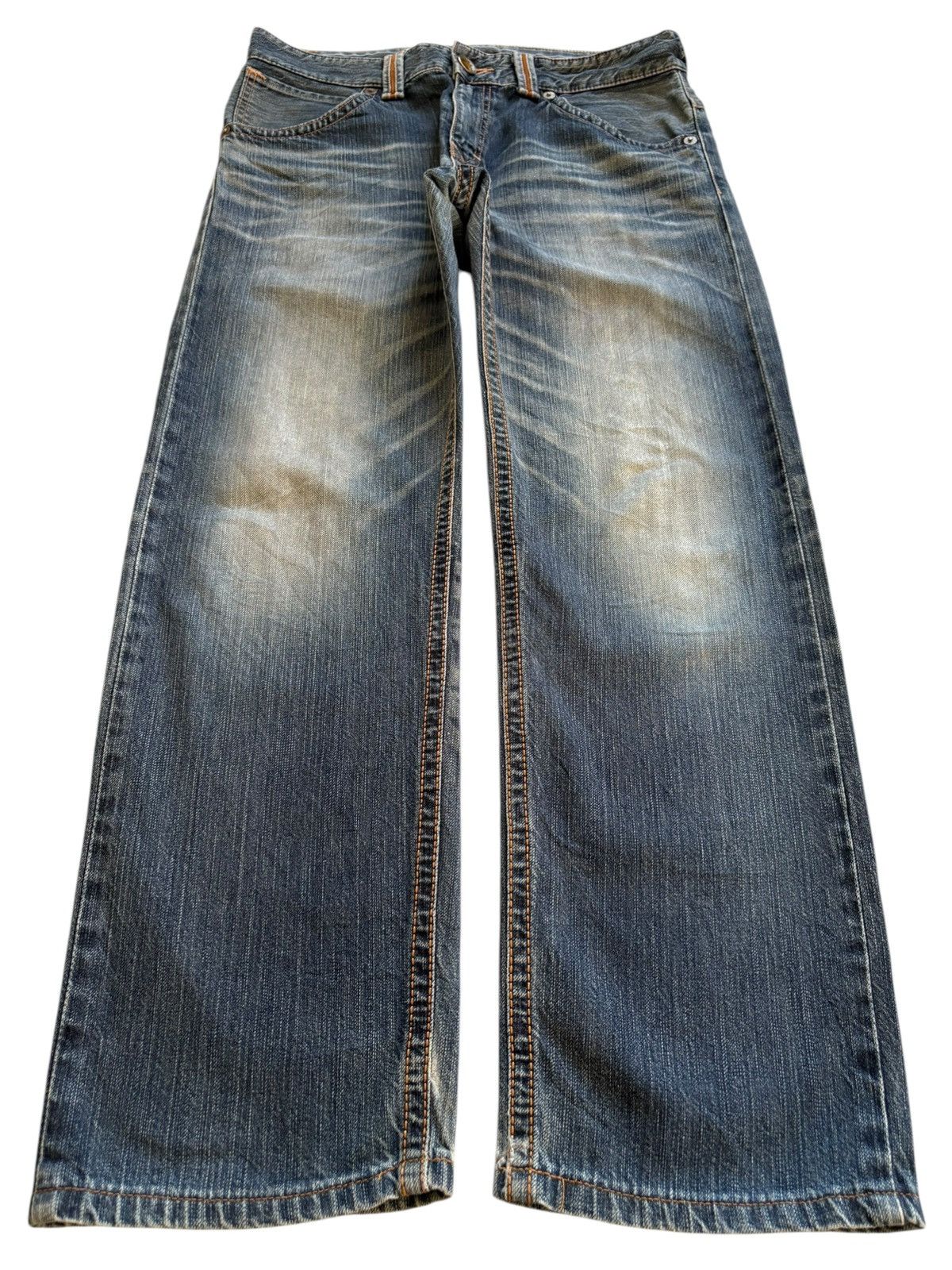 Edwin Exclusive Vintage Edwin Faded Wash Loose Jeans Size US 33 - 1 Thumbnail