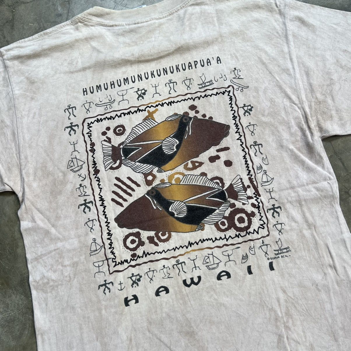 Vintage 1990’s Hawaii Mola Fish by Guava Beach T-Shirt Size US M / EU 48-50 / 2 - 4 Thumbnail