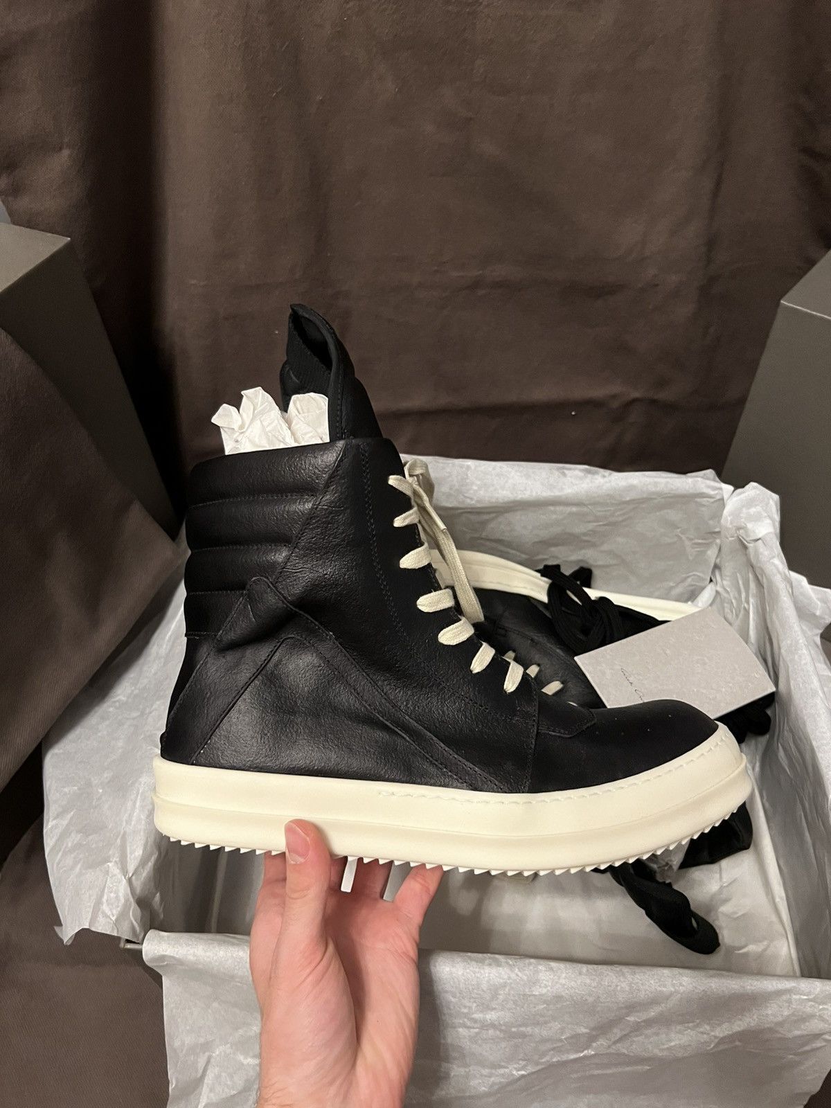 Rick Owens Rick Owen's geobasket shoes RR01E5894 LCT | Grailed