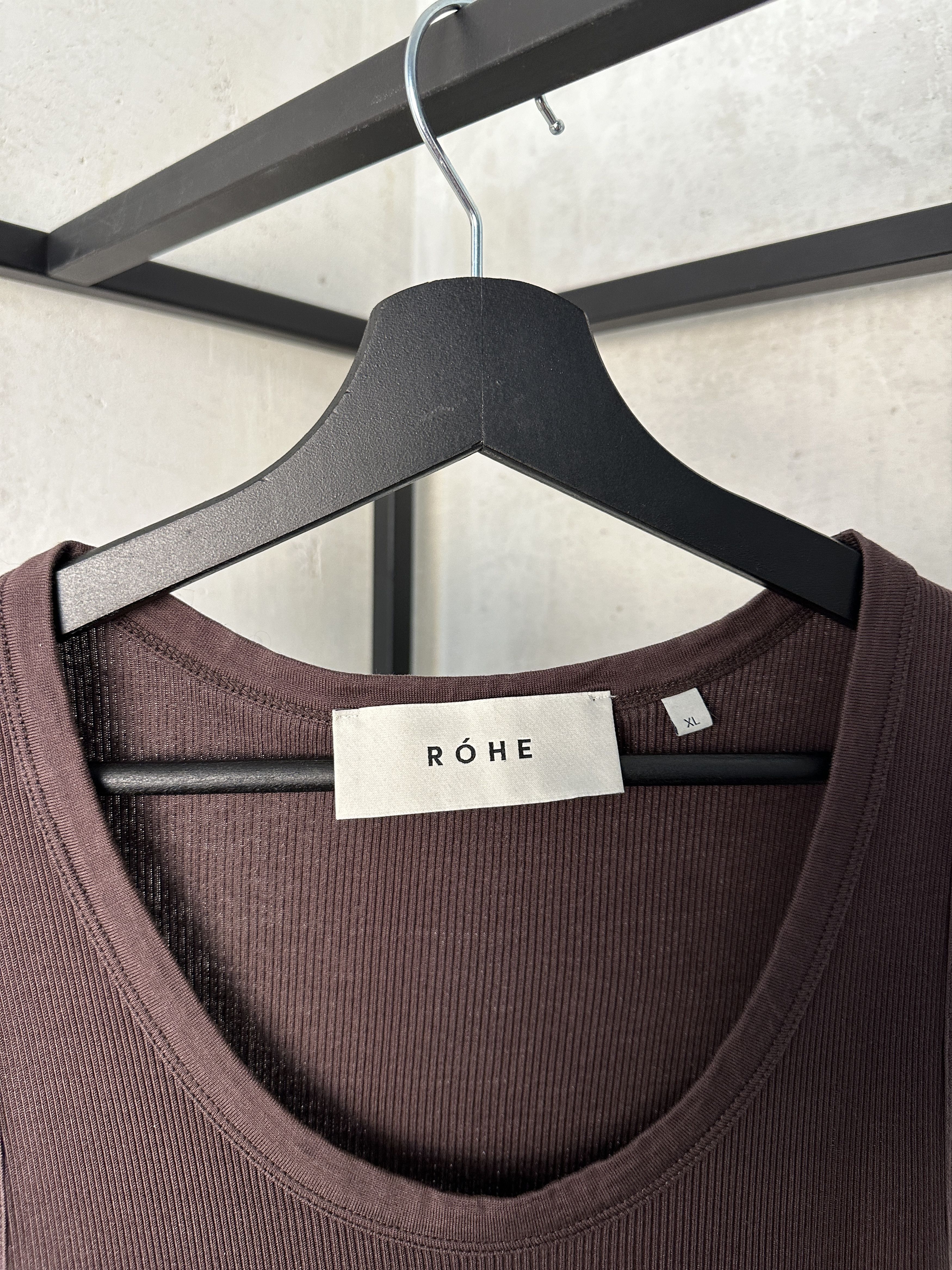 Rohe Rohe Ribbed Brown Tank Top Size US XL / EU 56 / 4 - 5 Thumbnail