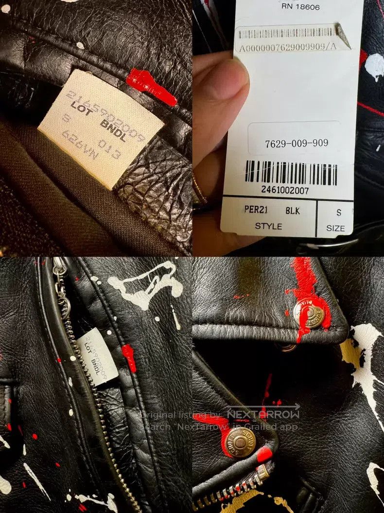 Schott Schott Limited edition hand-painted leather jacket Size US S / EU 44-46 / 1 - 4 Thumbnail