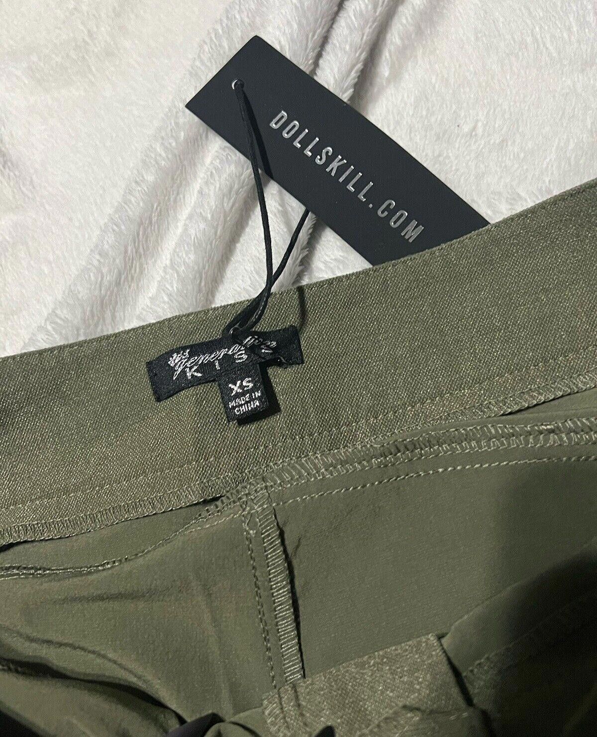 Designer XS Generation KISS Nicolette Cargo Pants Army Green Size 26" / US 2 / IT 38 - 4 Thumbnail