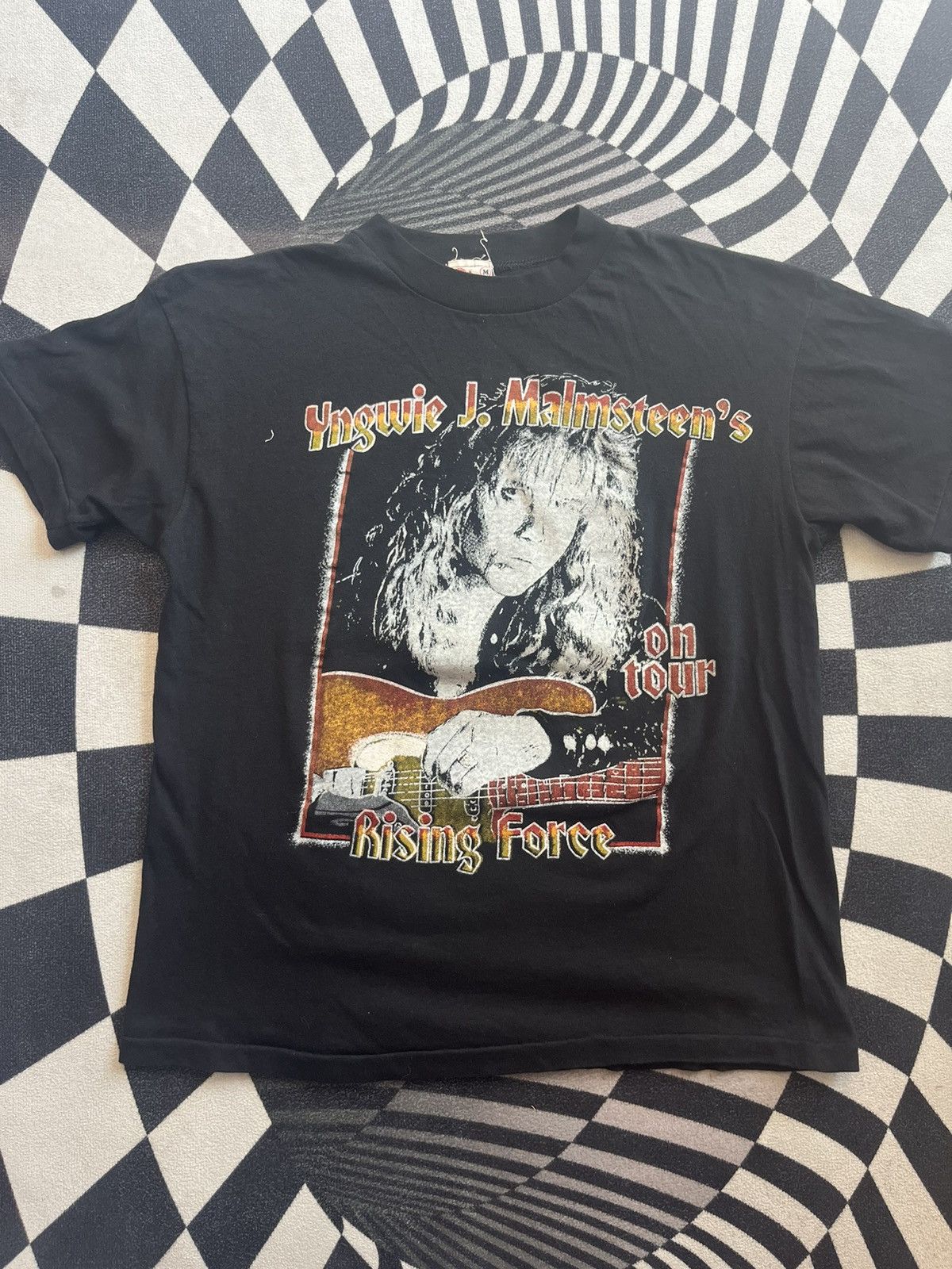 Band Tees Vintage Yngwie J. Malmsteen’s Rising Force on Tour 80’s-90’s Size US M / EU 48-50 / 2 - 4 Thumbnail