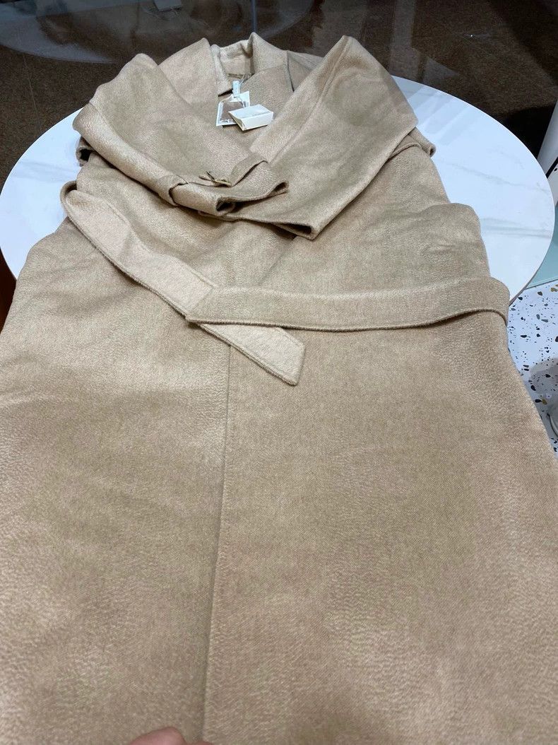 Max Mara Camel Long Coat Set