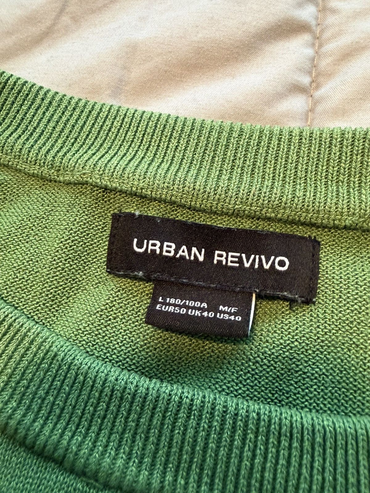 Other URBAN REVIVO Textured Green Tank Top Size US L / EU 52-54 / 3 - 4 Thumbnail