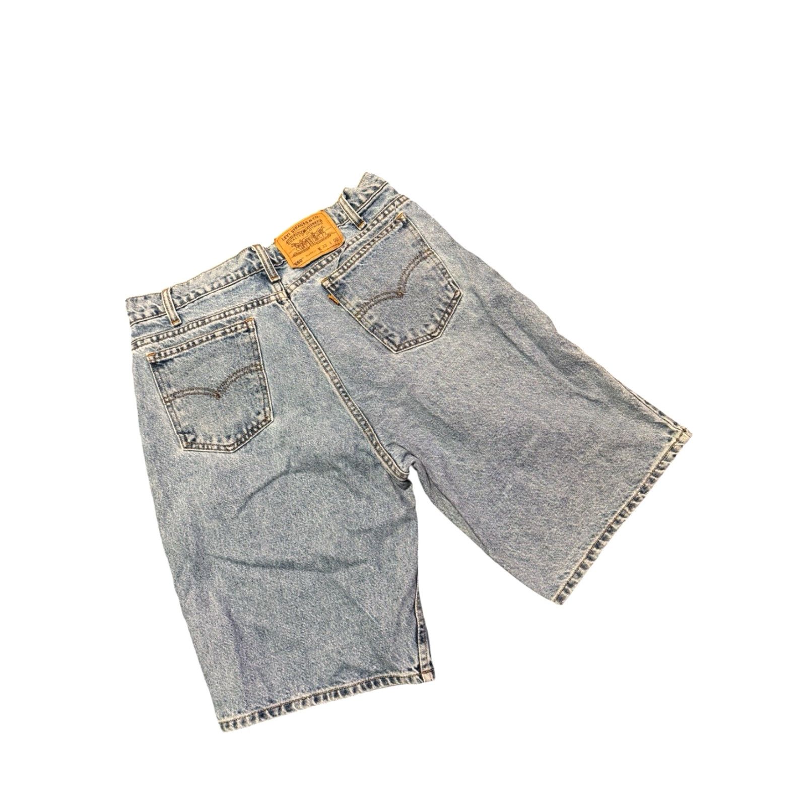Levi's VINTAGE Levi’s 550 Orange Tab Relaxed Fit Denim Shorts Men’s 33 USA Made 90s Size US 33 - 7 Thumbnail