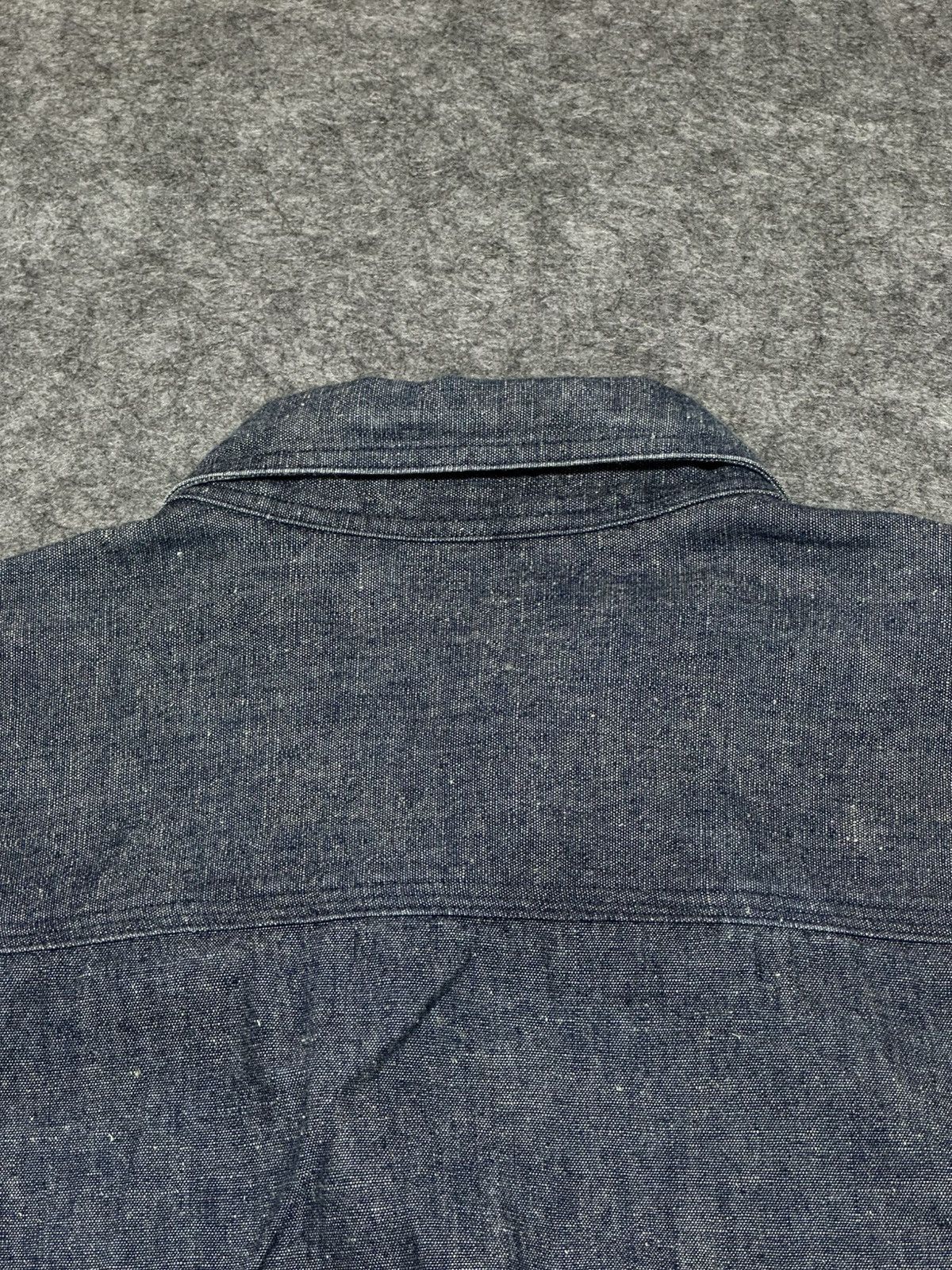 Y's for Men vintage YS Japanese denim work shirt in black. Size US XL / EU 56 / 4 - 14 Thumbnail