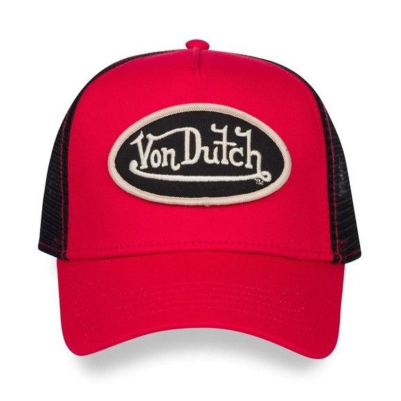 Von Dutch NWT VON DUTCH RED, OFF-WHITE & BLACK TRUCKER HAT Size ONE SIZE - 1 Thumbnail