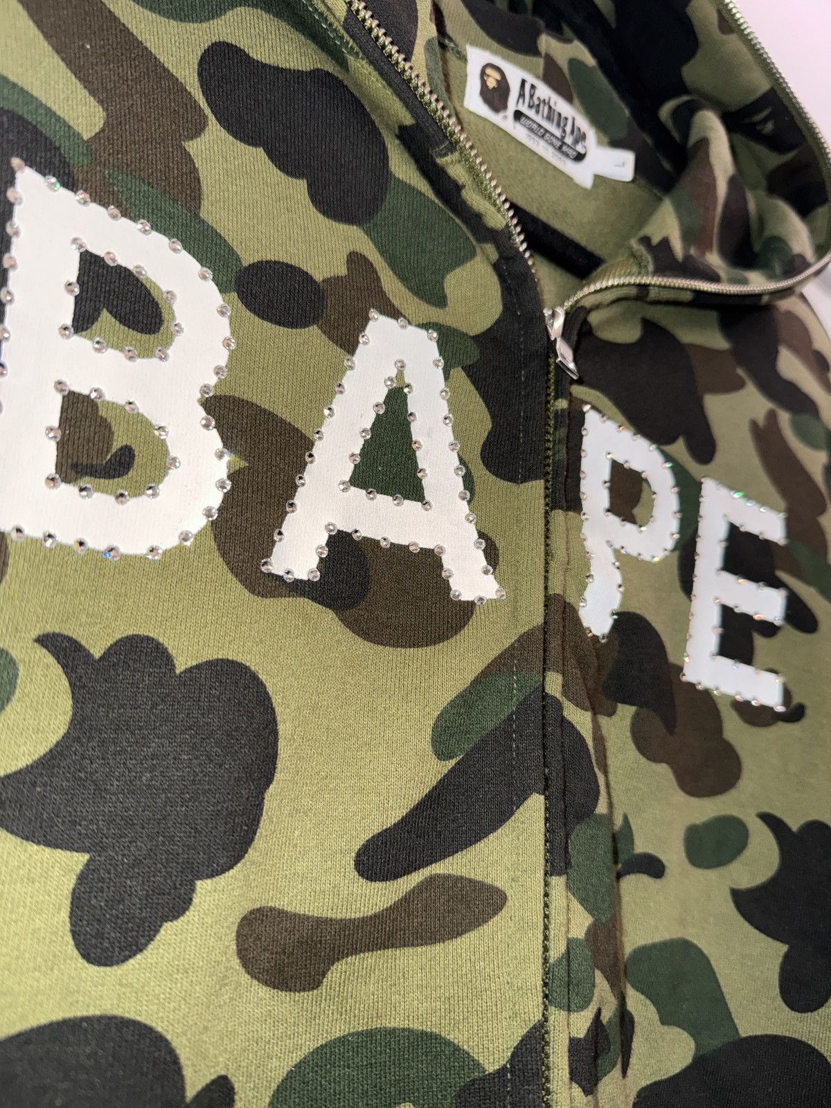 Bape × Swarovski Bape Swarovski Crystal Hoodie Size US L / EU 52-54 / 3 - 6 Thumbnail