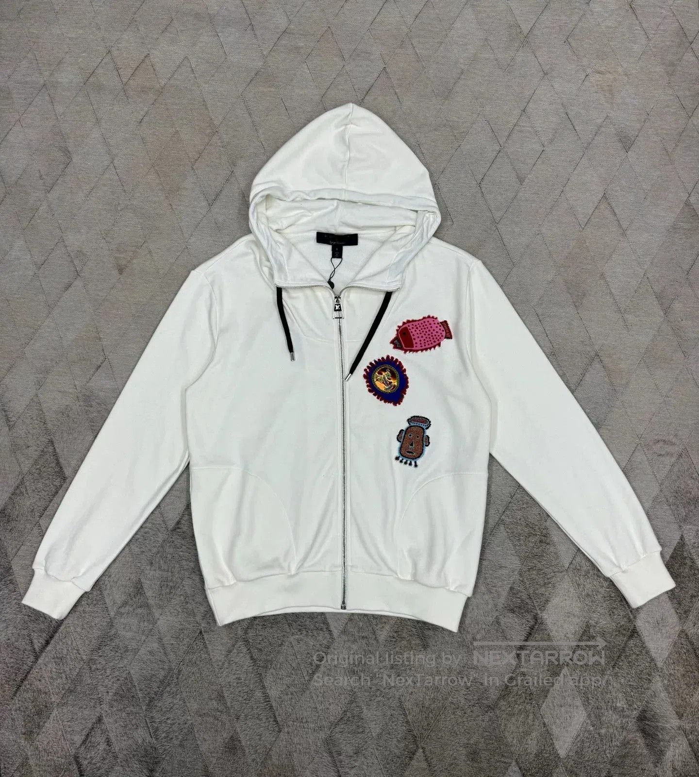 Louis Vuitton LV x YK Kusama Badge Embroidered Hoodie. Size US S / EU 44-46 / 1 - 1 Thumbnail