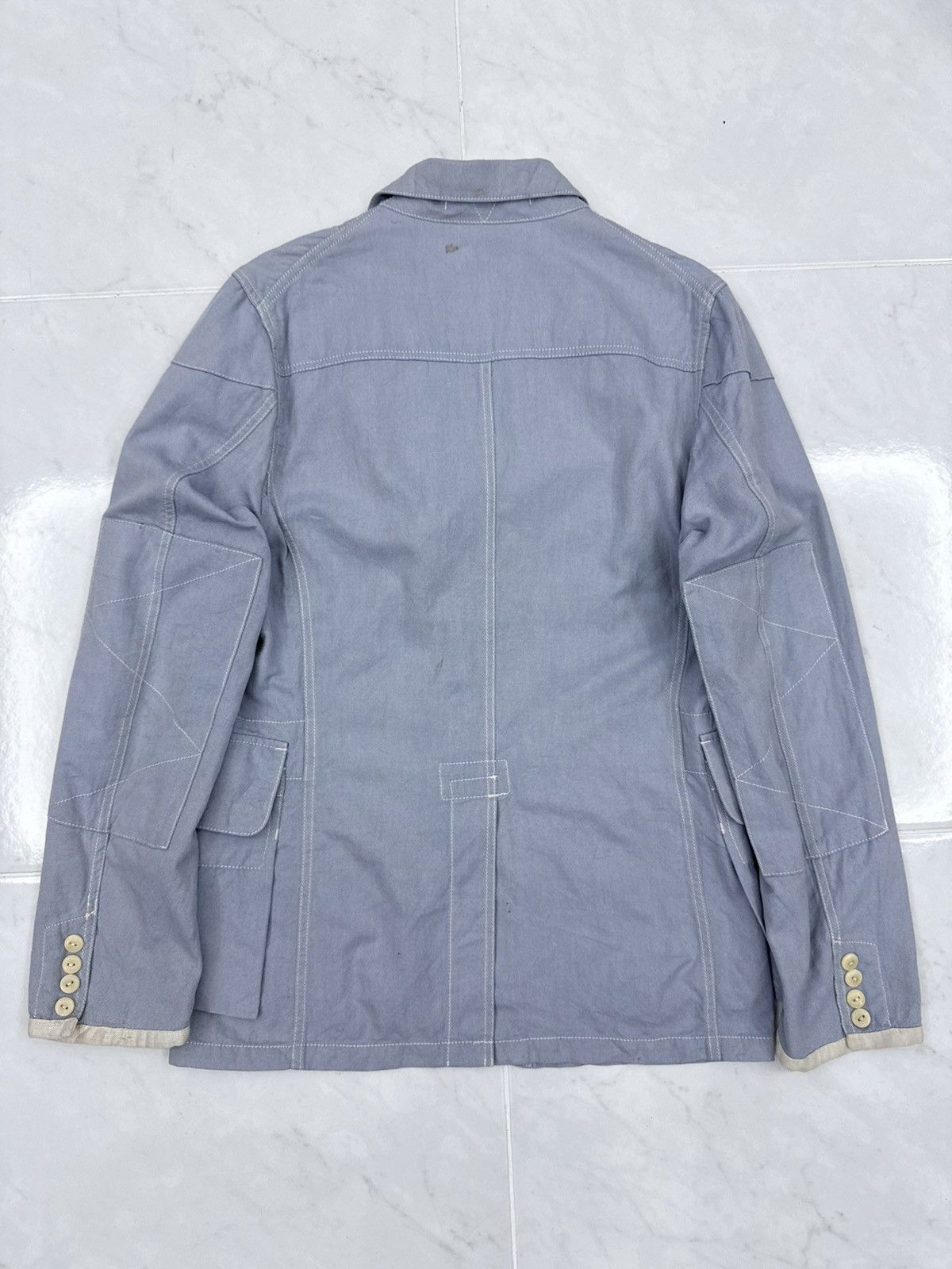Nigel Cabourn Nigel Cabourn Multipockets Chambray Selvedge Light Jacket Size US S / EU 44-46 / 1 - 12 Thumbnail