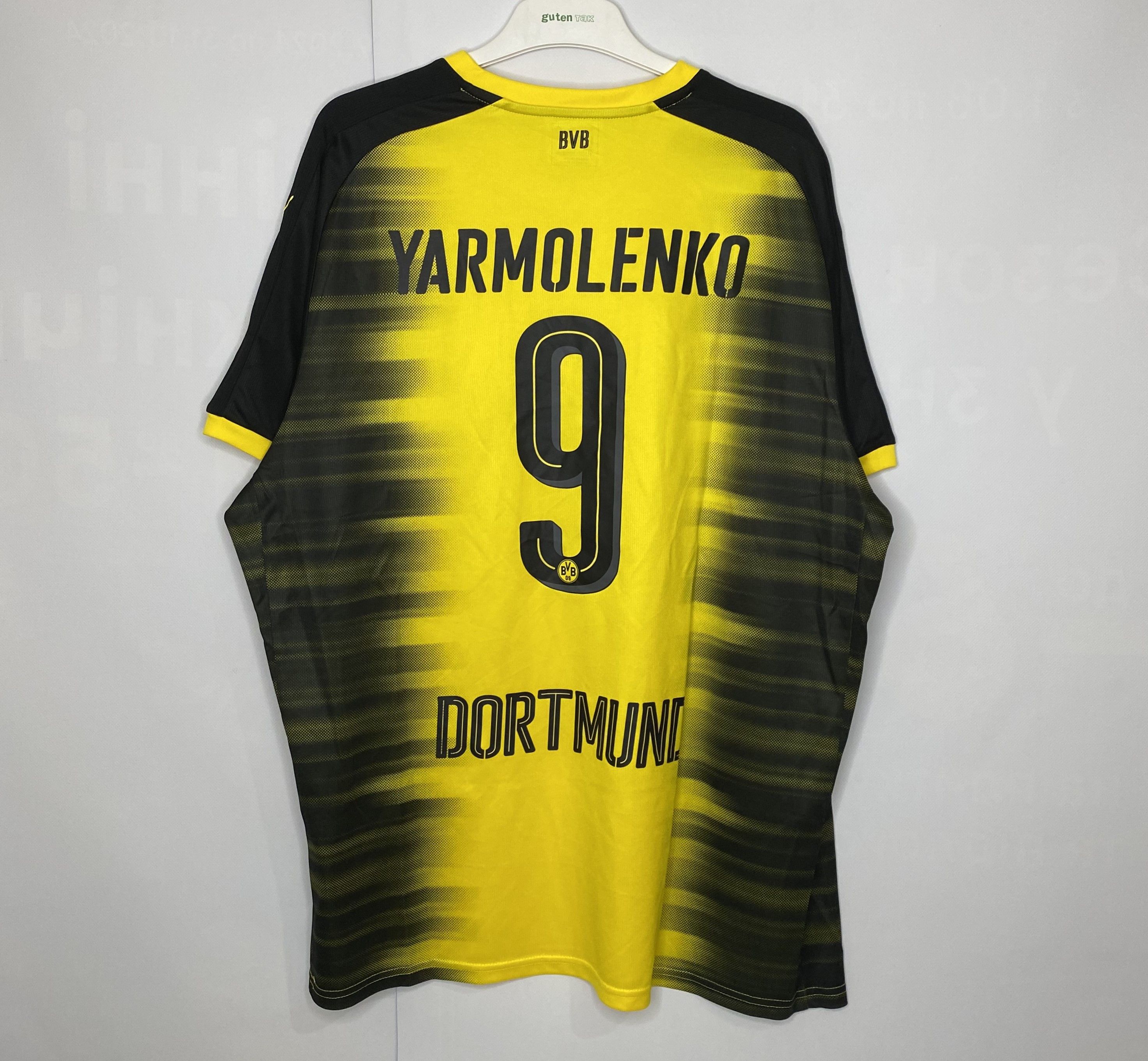 Puma BORUSSIA DORTMUND 2017-18 HOME FOOTBALL SHIRT SOCCER JERSEY Size US XXL / EU 58 / 5 - 1 Thumbnail