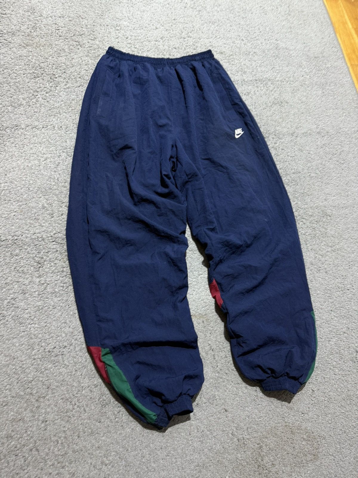 Nike Vintage 90s 80s Nike Sweat Nylon Pants Joggers zip swoosh Size US 34 / EU 50 - 2 Thumbnail