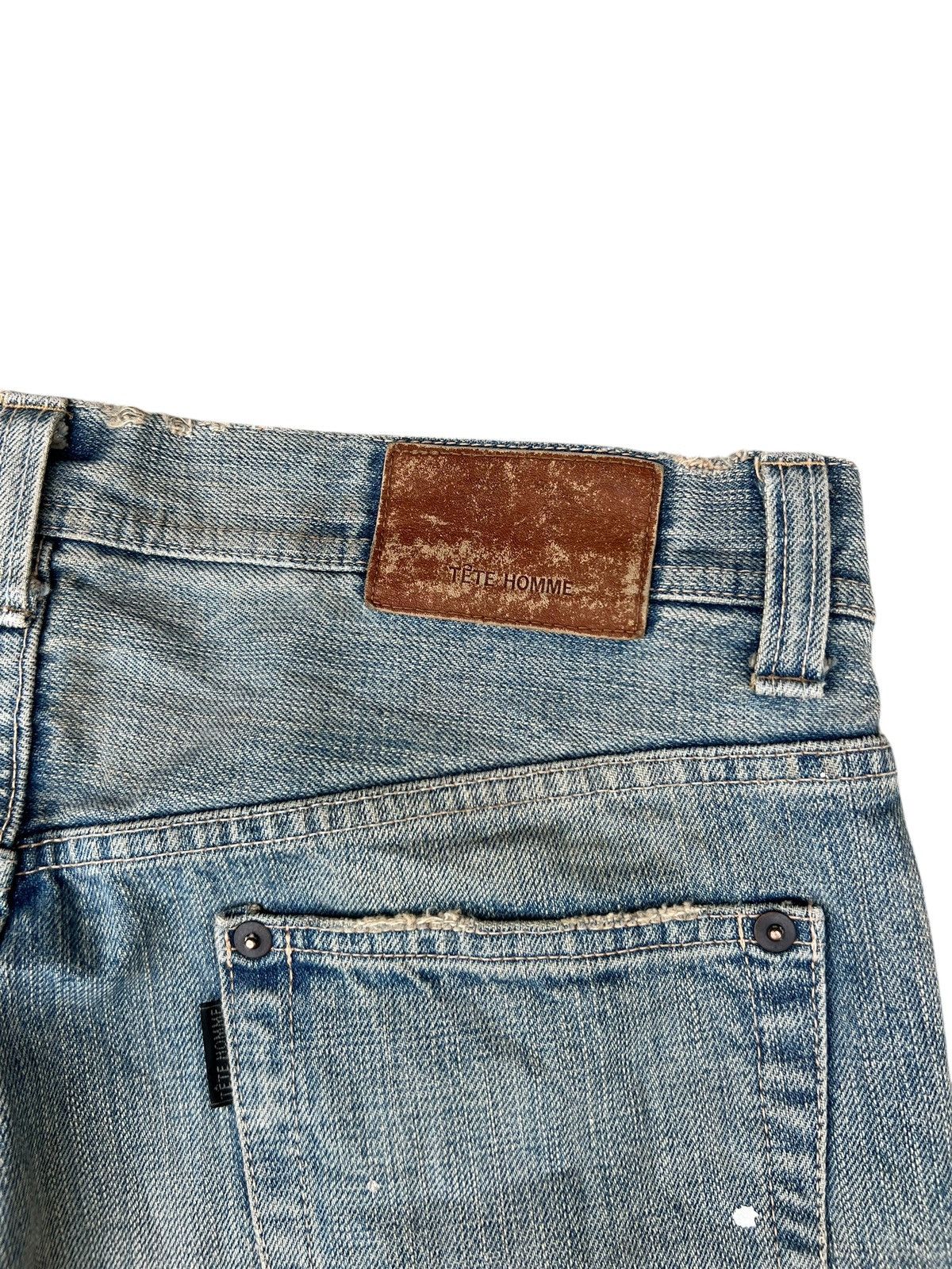 Tete Homme Vintage Tete Homme Japan Dirty Mud Denim Painter Jeans Size US 31 - 17 Thumbnail