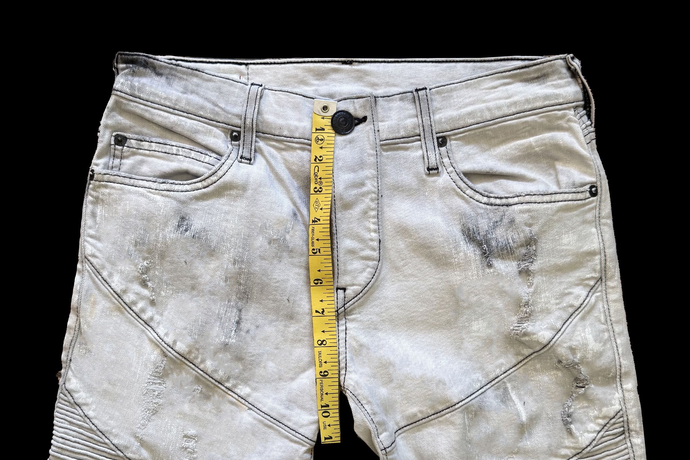 True Religion TRUE RELIGION ROCO MOTO BLEACH DISTRESSED Size US 29 - 8 Thumbnail