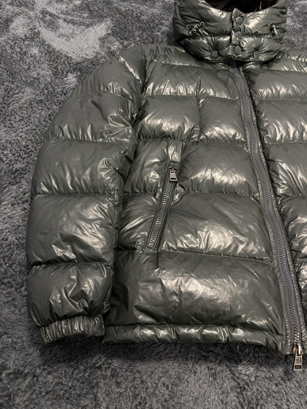 Moncler Moncler Zin Giubotto Down Jacket Rare Green Color Size US S / EU 44-46 / 1 - 6 Thumbnail