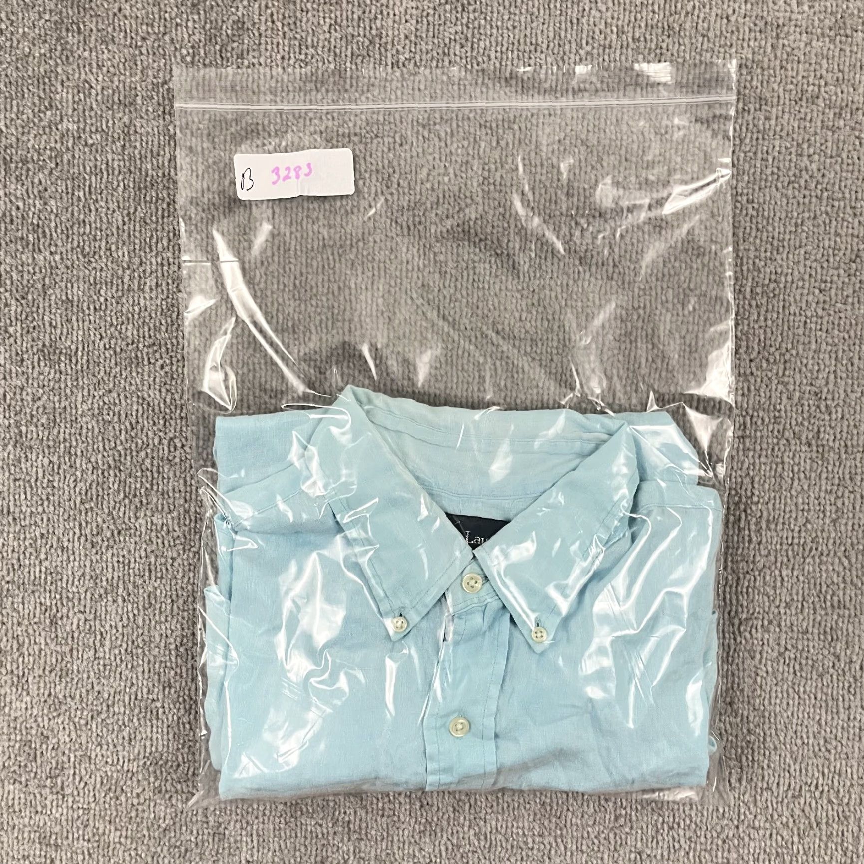 Ralph Lauren Ralph Lauren Button-Up Shirt Mens Medium Icy Blue 100% Linen Short Sleeve Preppy Size US M / EU 48-50 / 2 - 8 Thumbnail