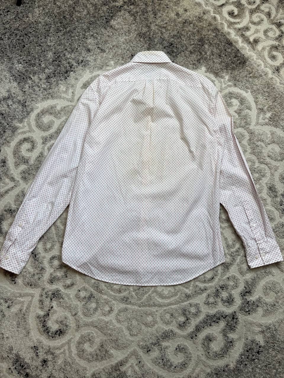 Michael Kors Michael Kors Slim Fit Shirt / Red Micro Pattern / Size M Size US M / EU 48-50 / 2 - 4 Thumbnail