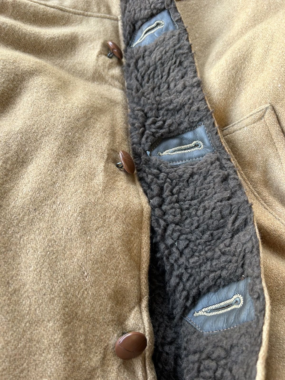 Schott × Vintage Schott NYC Wool Sherpa Jacket Size US L / EU 52-54 / 3 - 8 Thumbnail